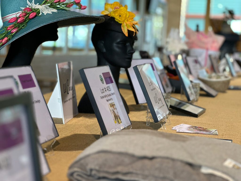 auction items at the annual auction